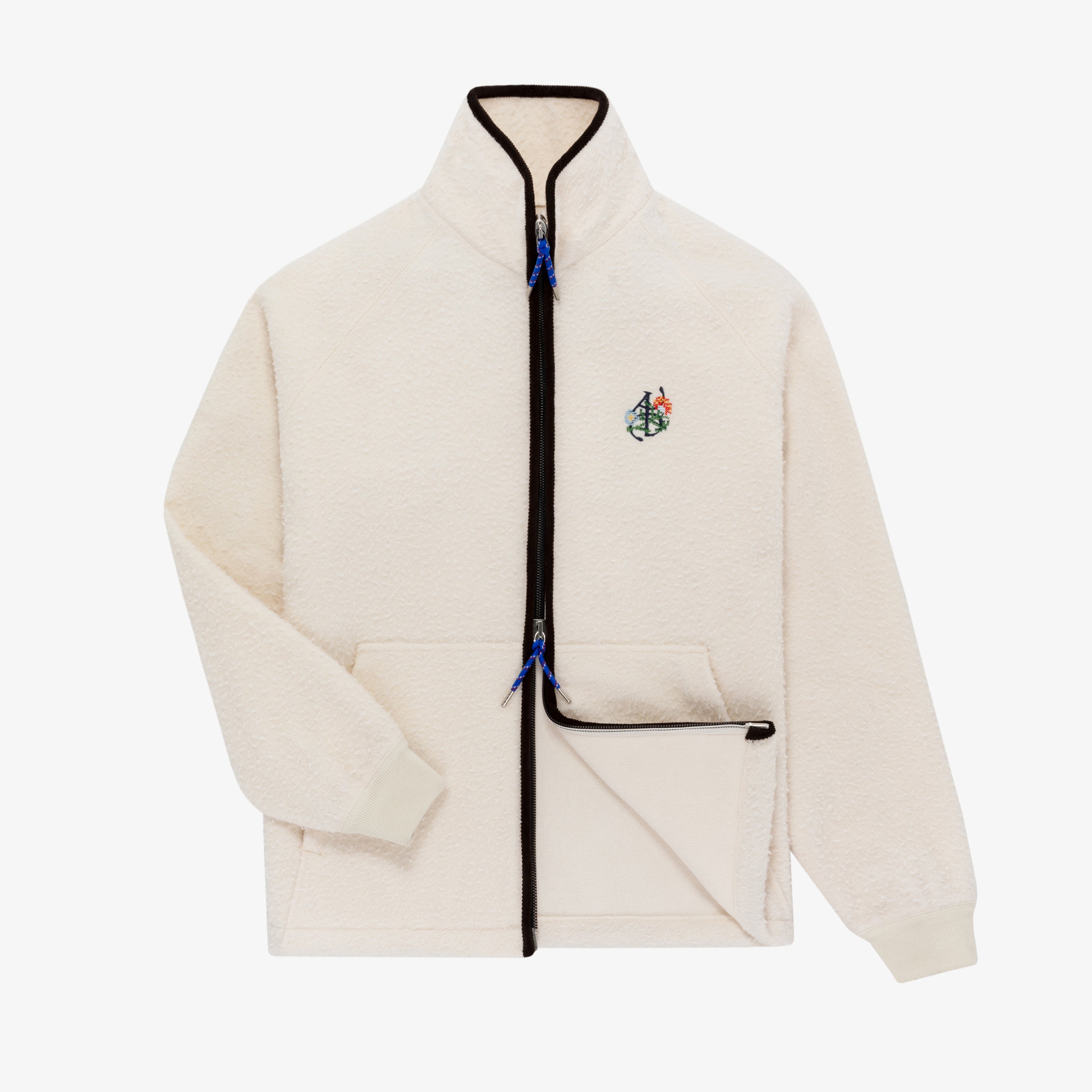 ALD / Drake's Casentino Wool Full Zip Fleece Jacket