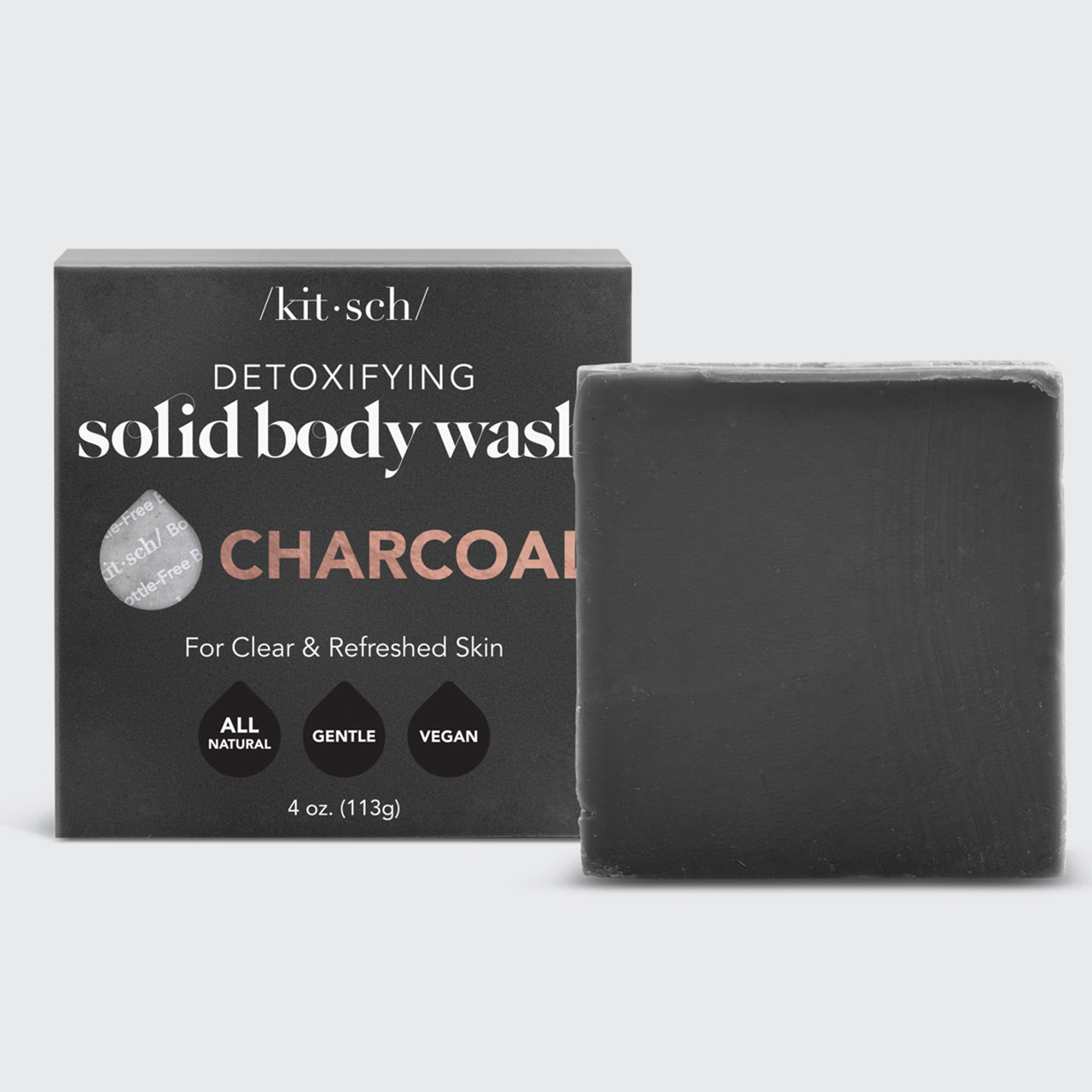 KITSCH Charcoal Detoxifying Body Wash Bar