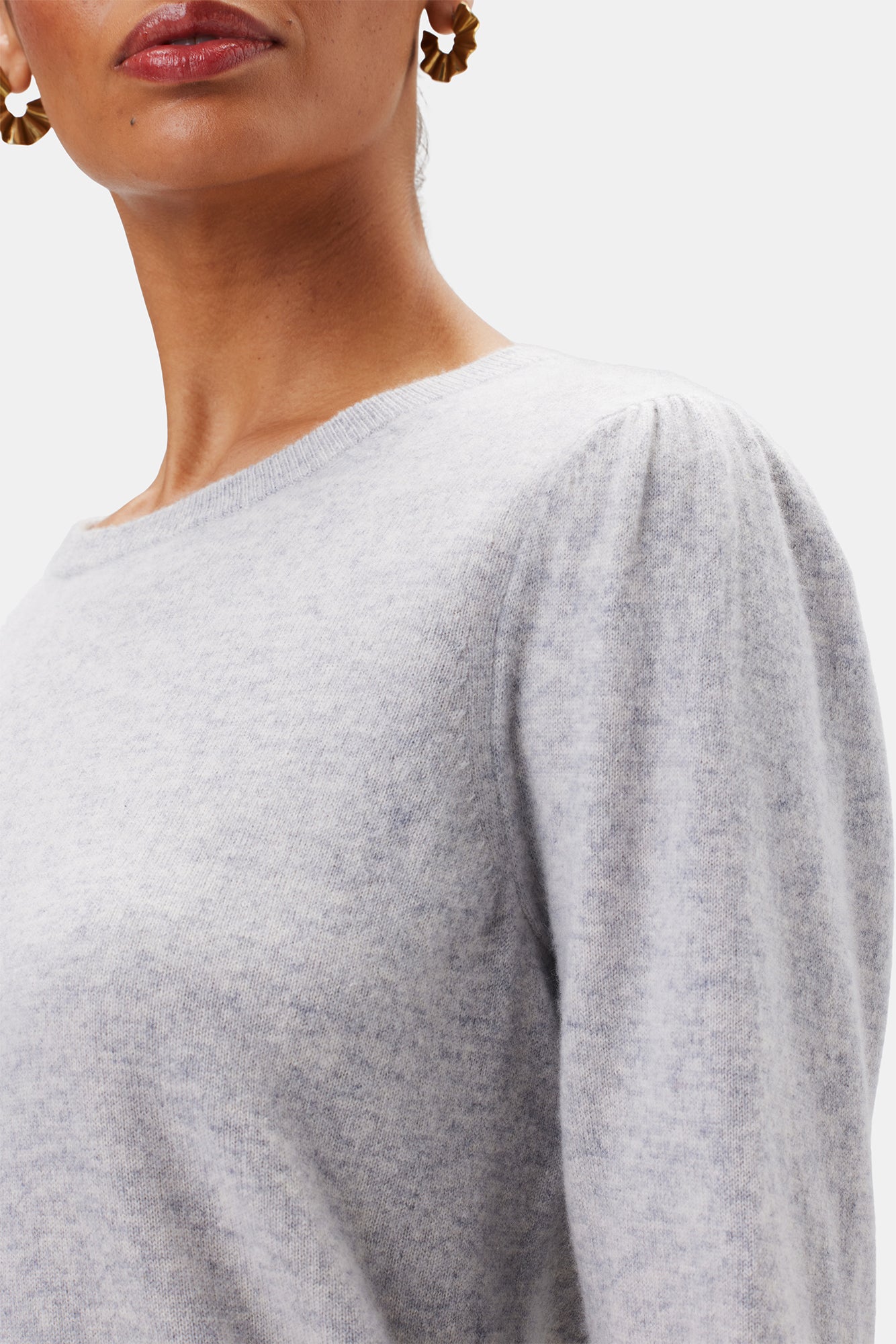 Odilia Cashmere Sweater - Heather Grey
