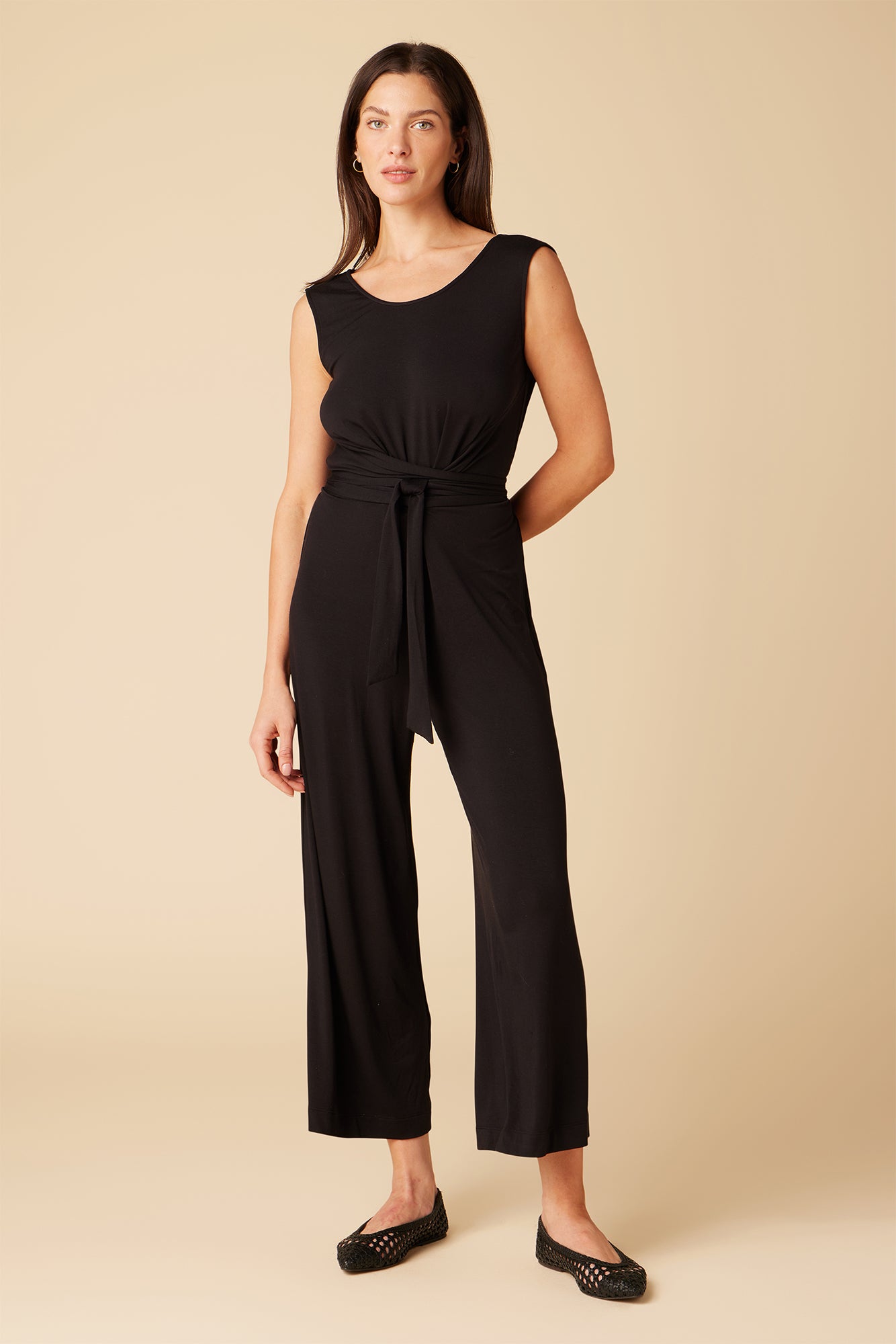 Gardenia Modal Jumpsuit - Black
