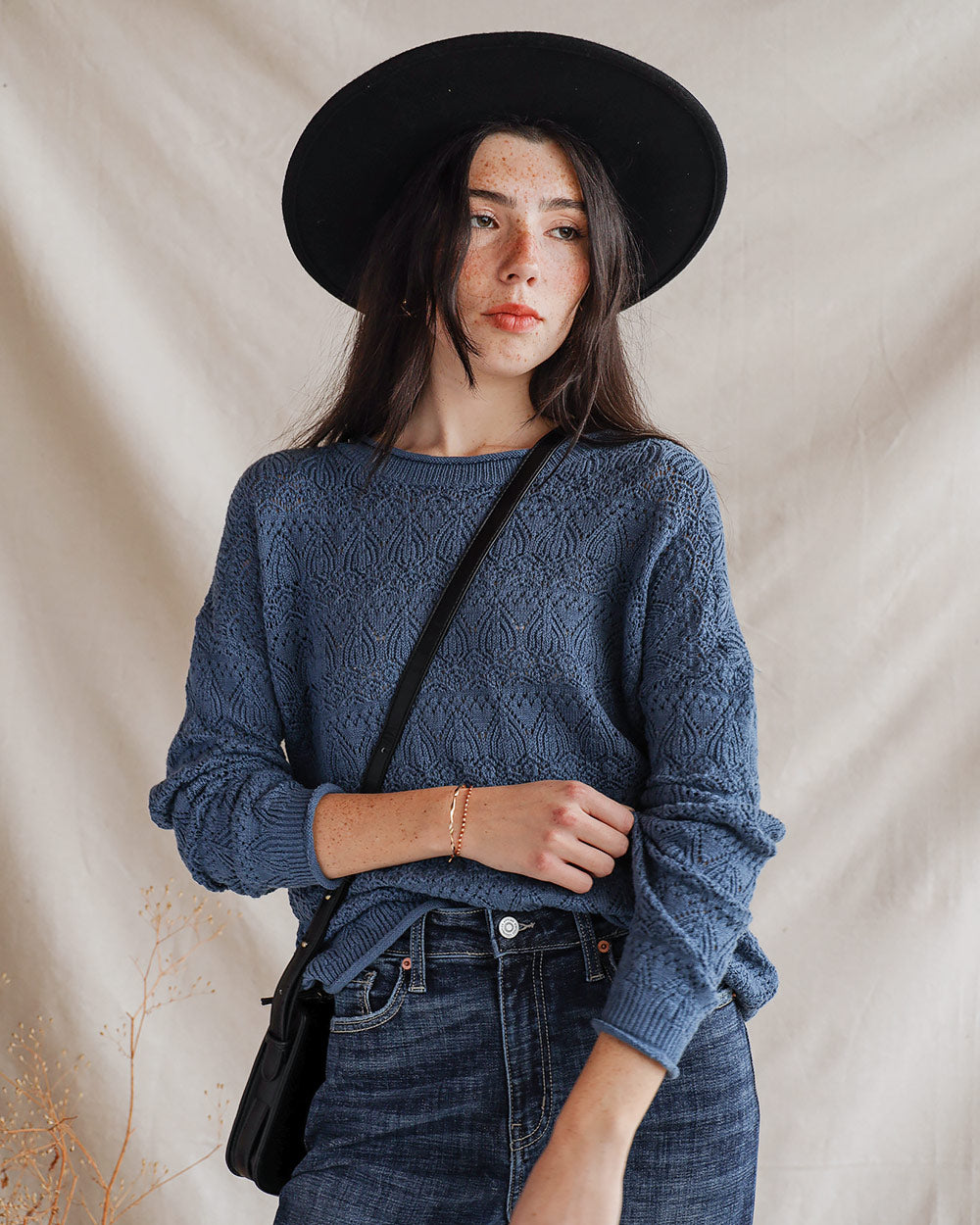 Stilted Arches Sweater - Blue