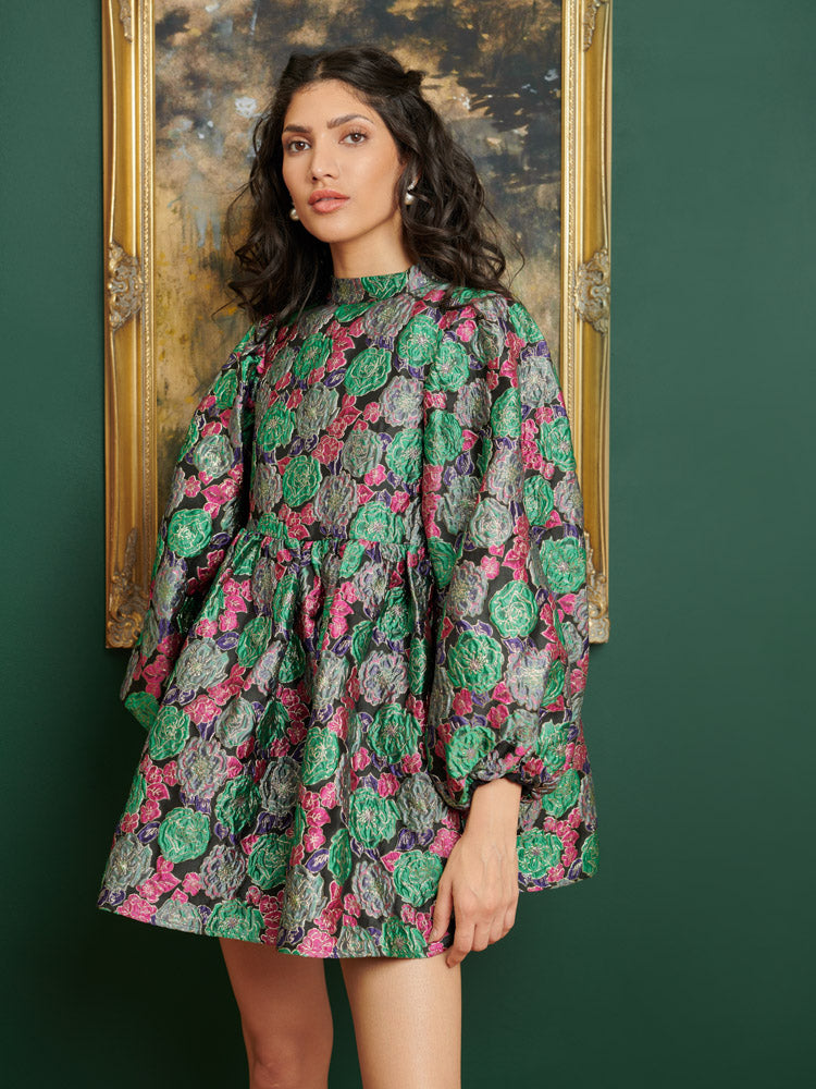 <b>DREAM</b> Rivera Jacquard Mini Dress