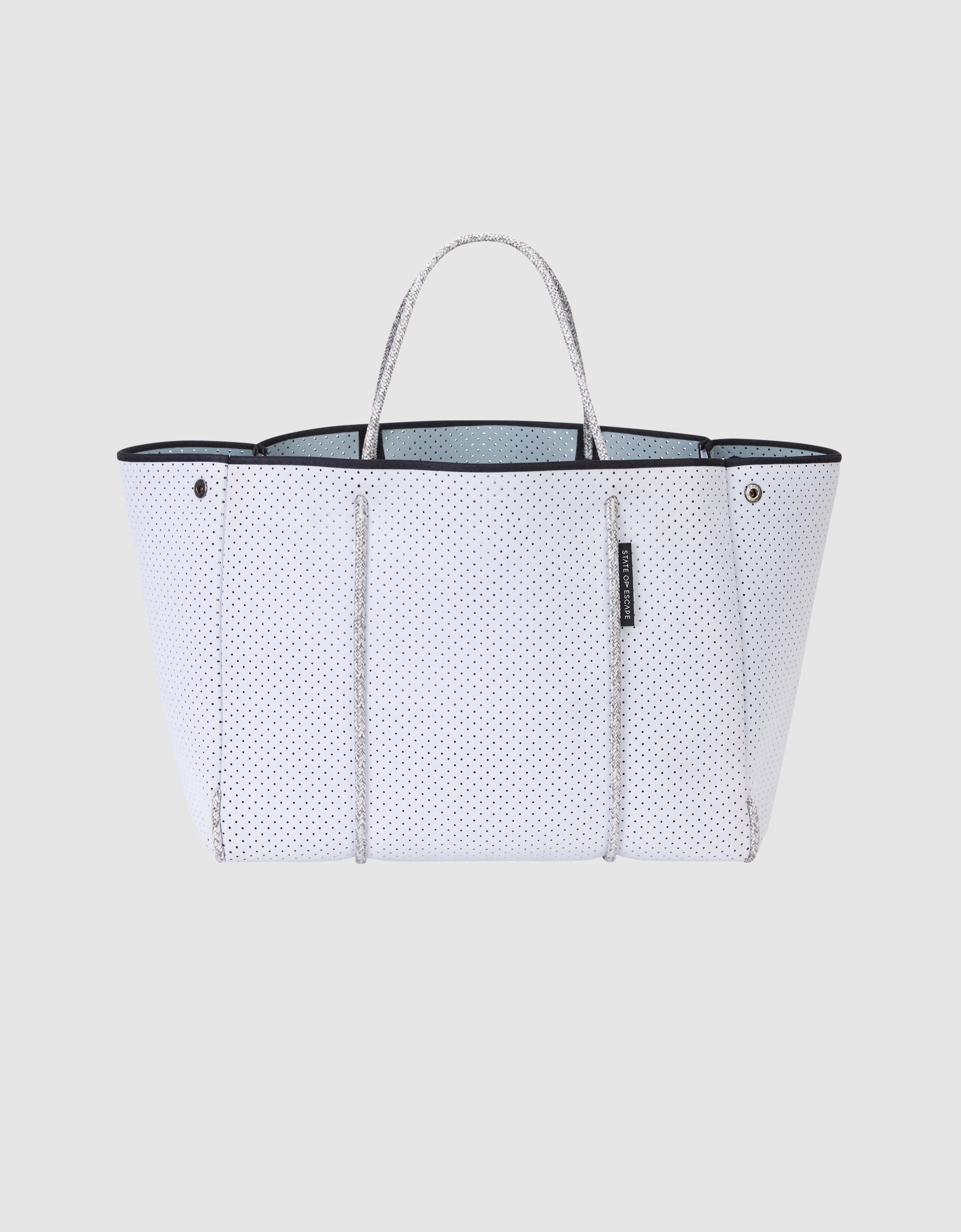 Escape™ tote in white / grey (dual tone)