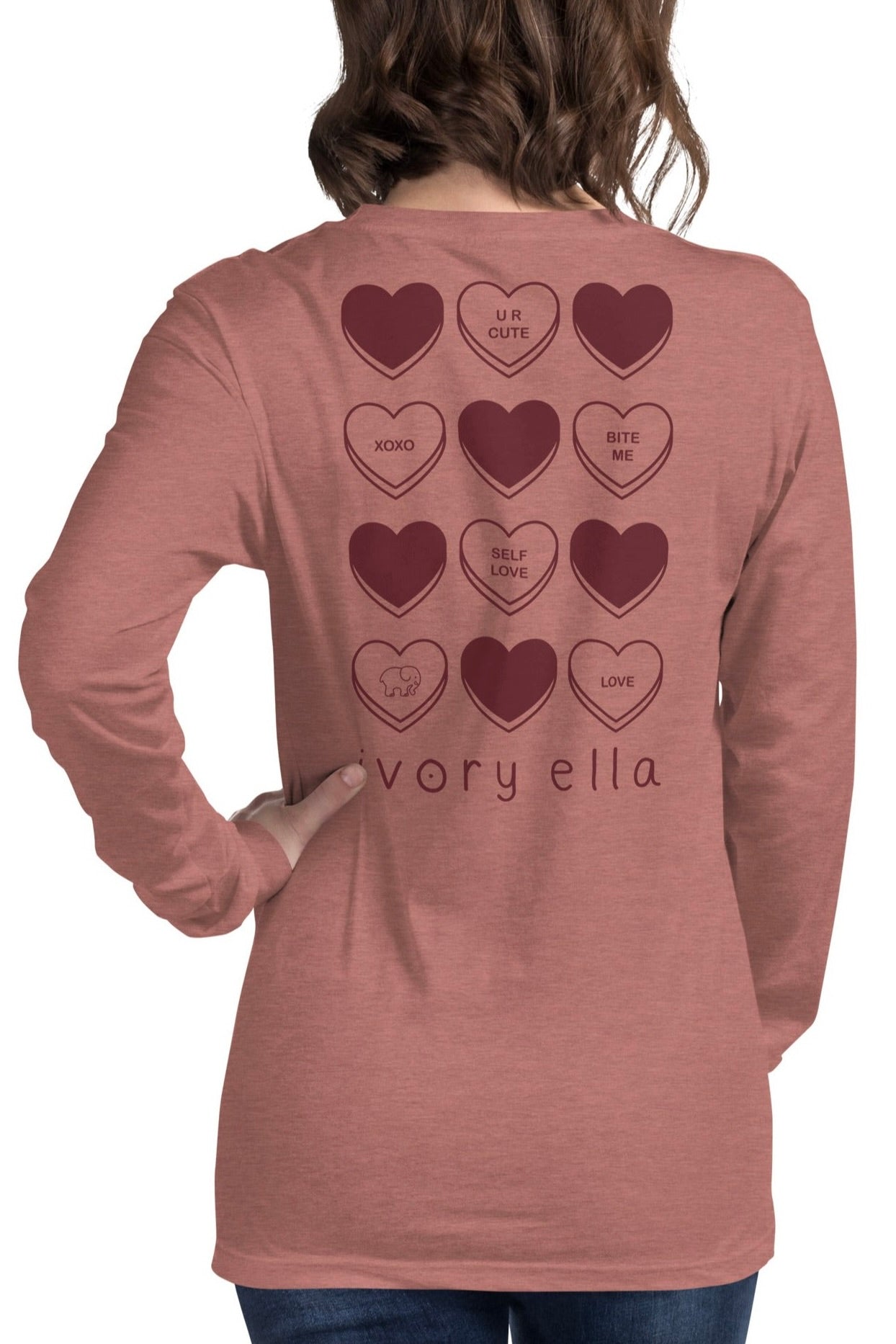 Candy Hearts Long Sleeve Unisex T-Shirt