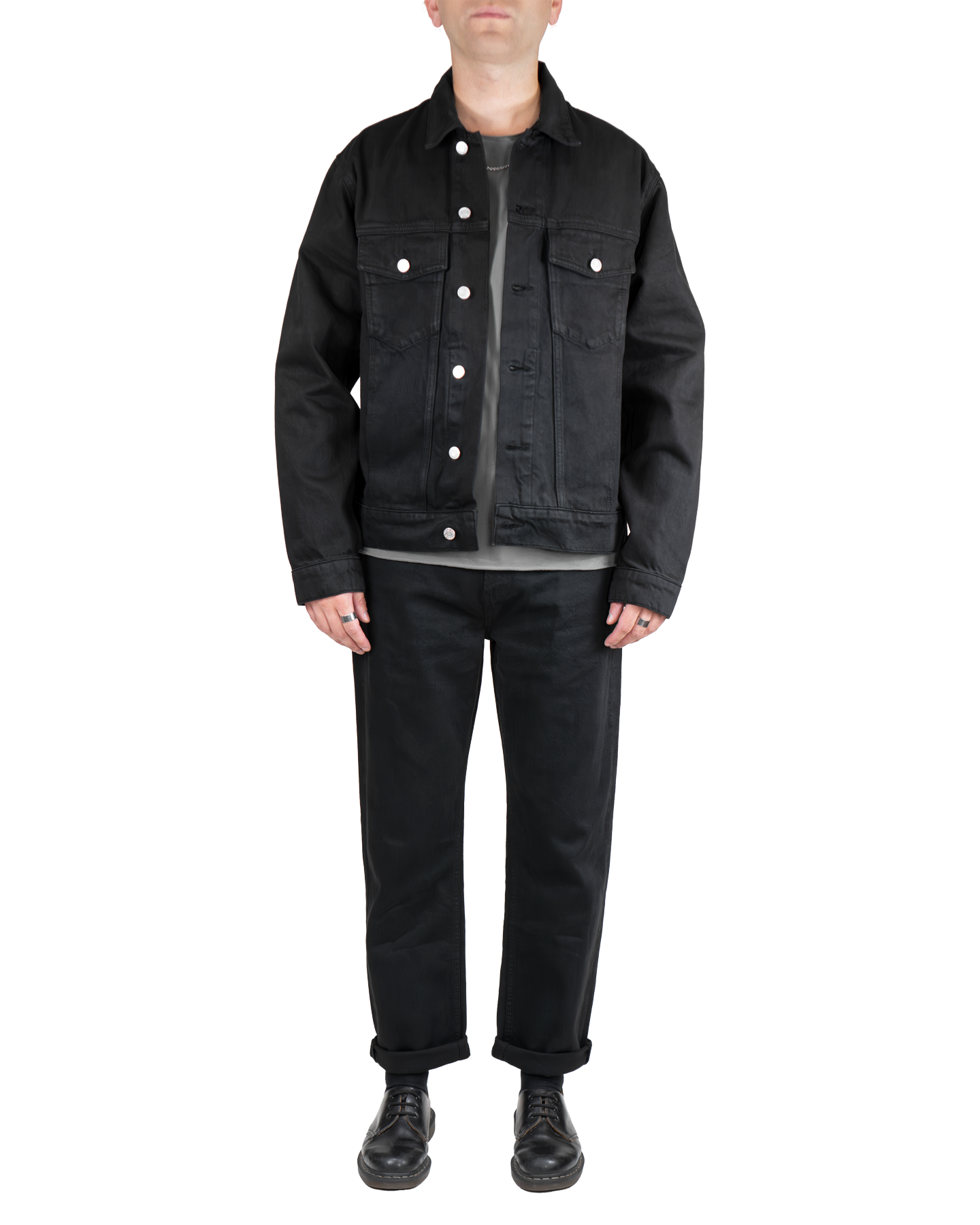 Men's Classic Straight Jeans in Black