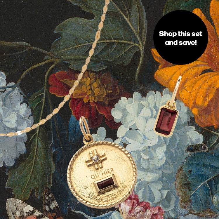 Valentine's Day Solid Gold Personalized Gift Set