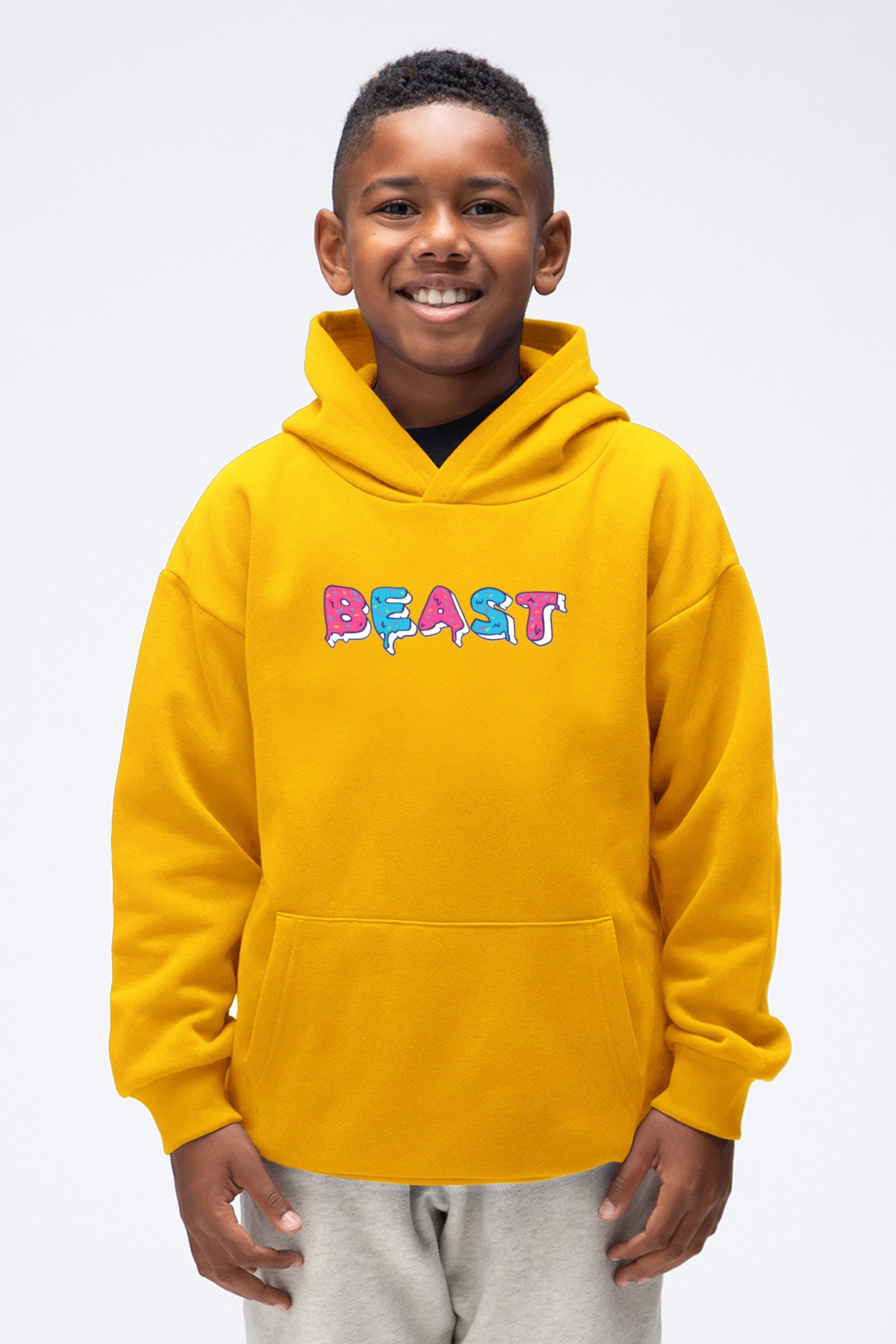 KIDS FROSTED BEAST '23 HOODIE - YELLOW