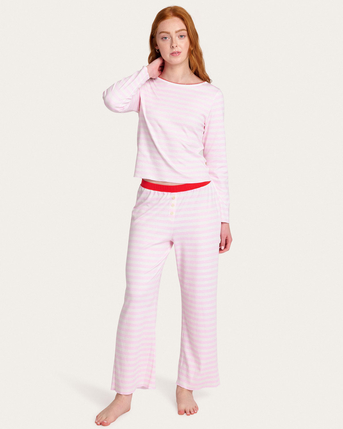 Ellie PJ Set in Candy Cane