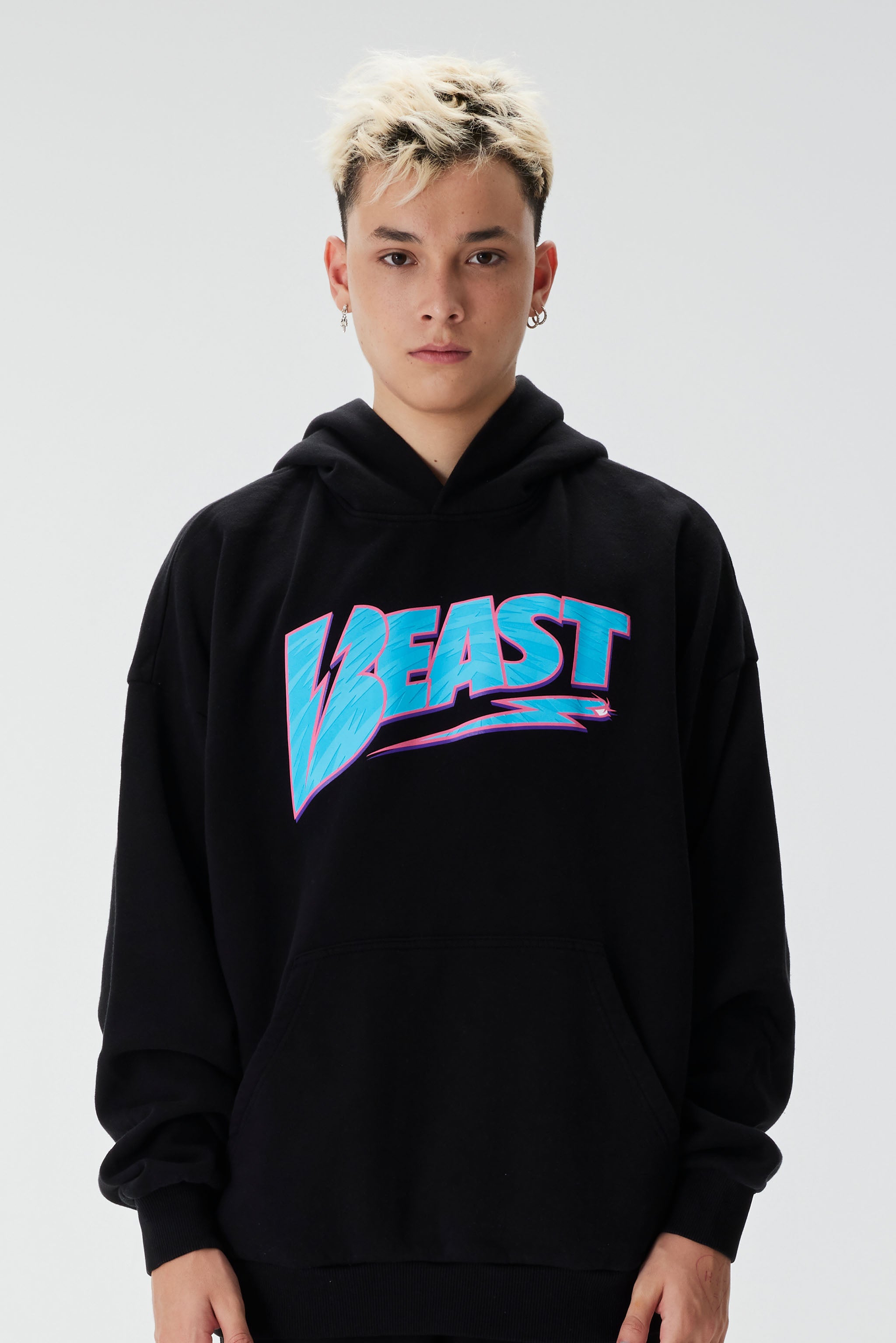 3D BOLT HOODIE - BLACK