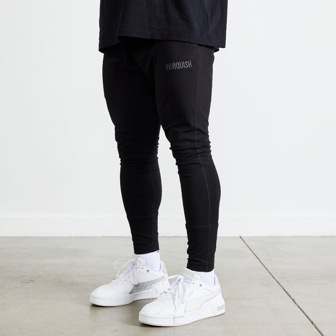 Vanquish Eclipse V2 Black Tapered Sweatpants
