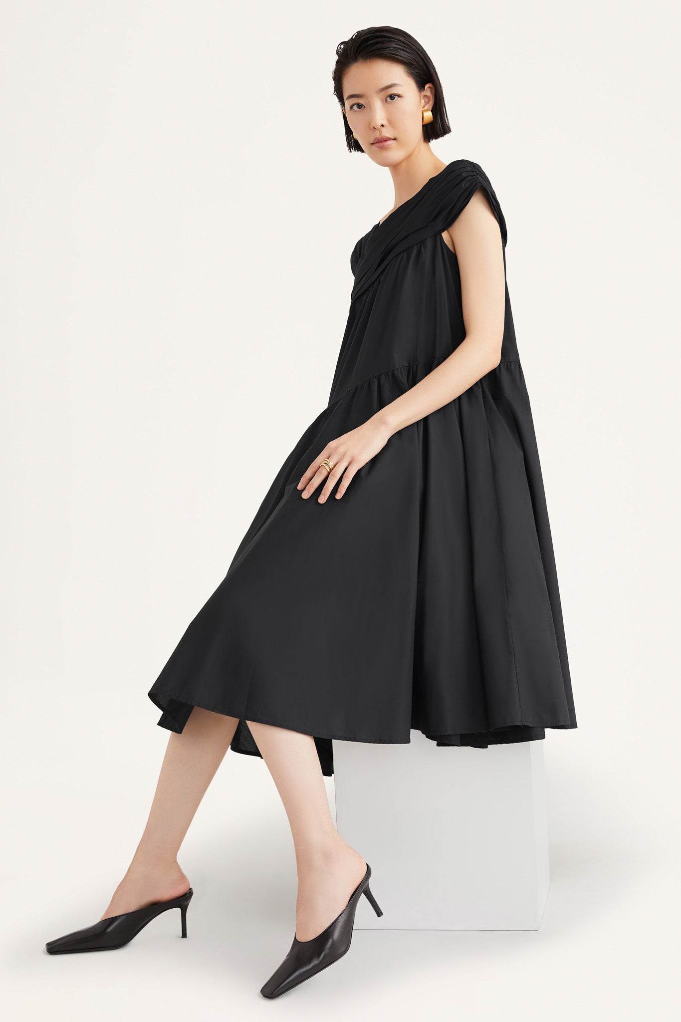 Crane Dress in Black