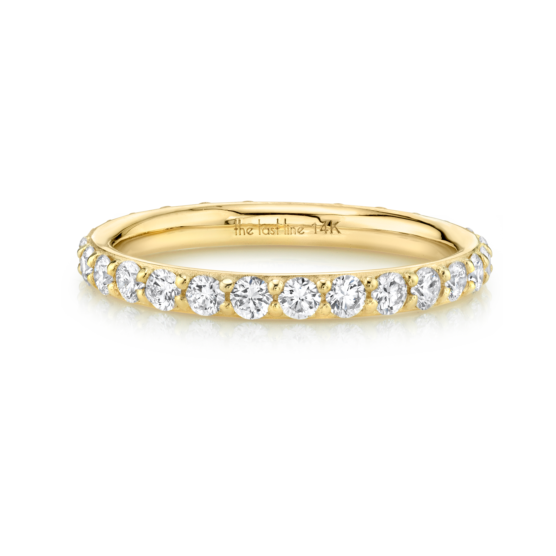 Biggie Eternity Band - White Diamond / 14k Yellow Gold