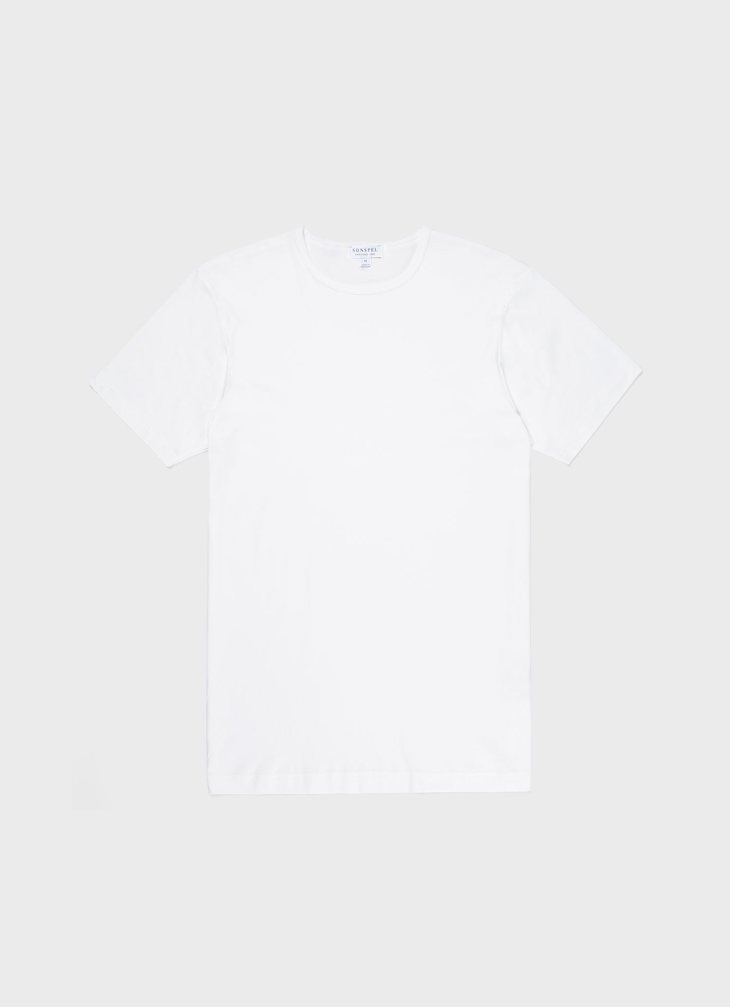 Men's Sea Island Cotton Underwear T-shirt in White