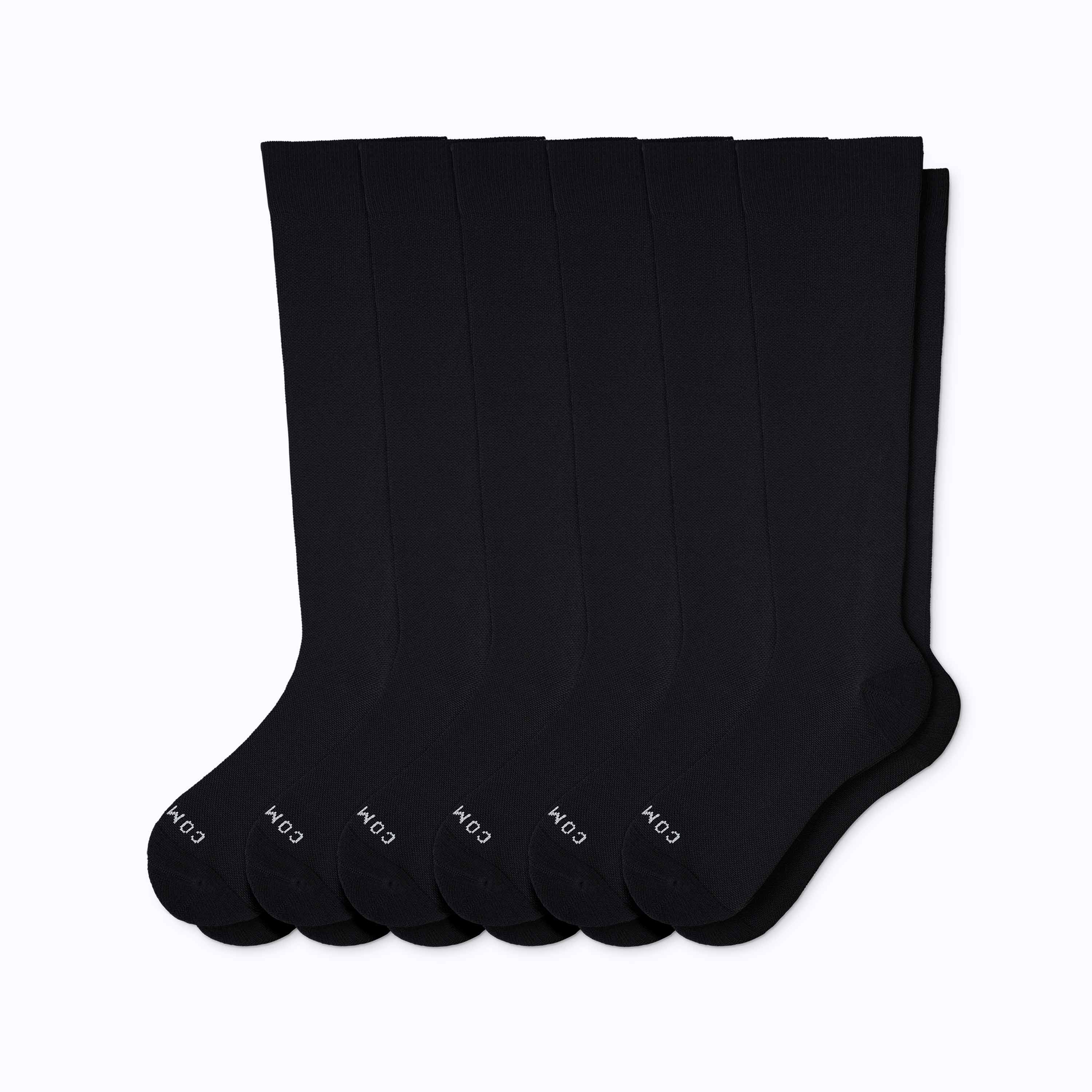Knee-High Compression Socks – 6-Pack Solids