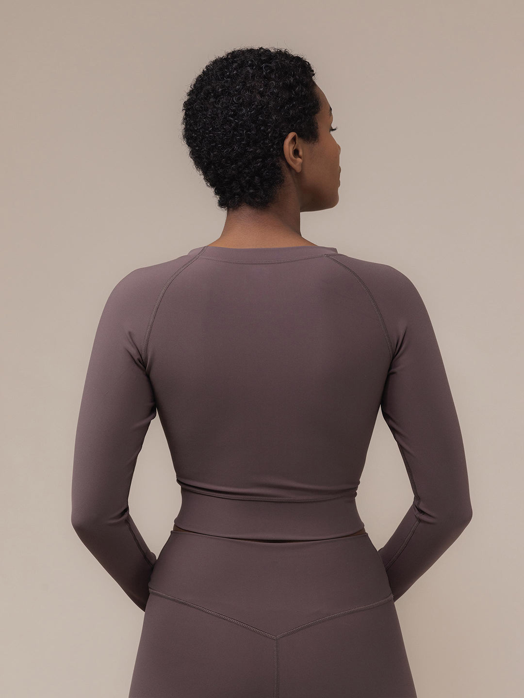 Tinsel Crop Top Hazel Plum