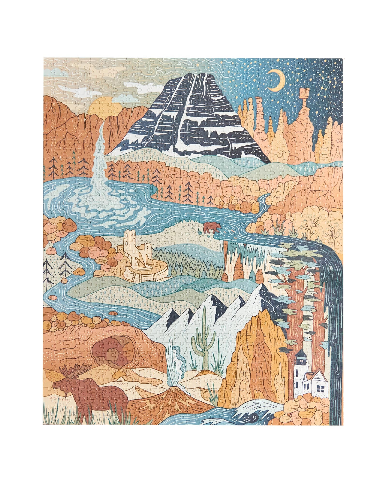 National Parks Wonderland 1000 Piece Puzzle