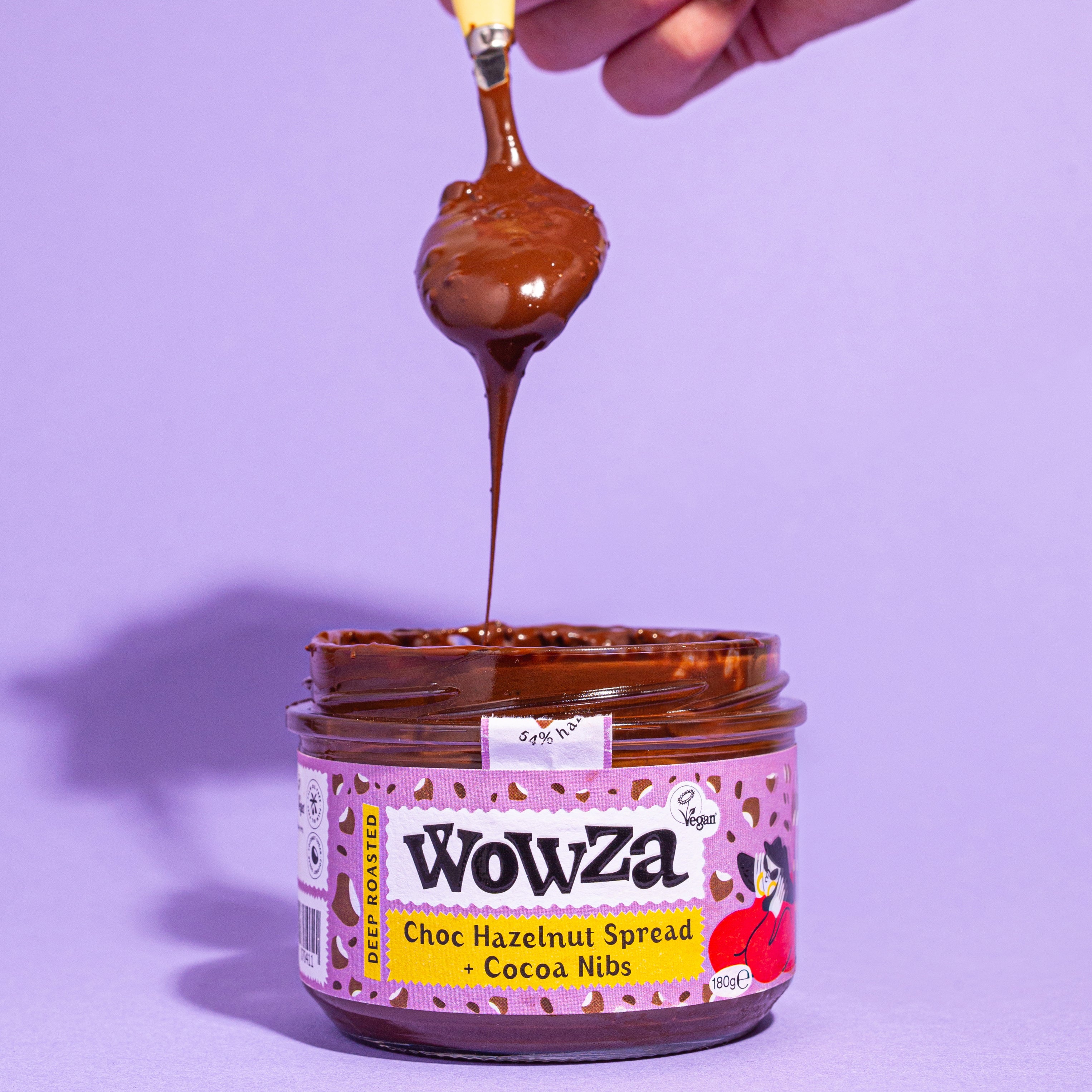 Try Wowza, our new gooey Choc Hazelnut Spread for just £5