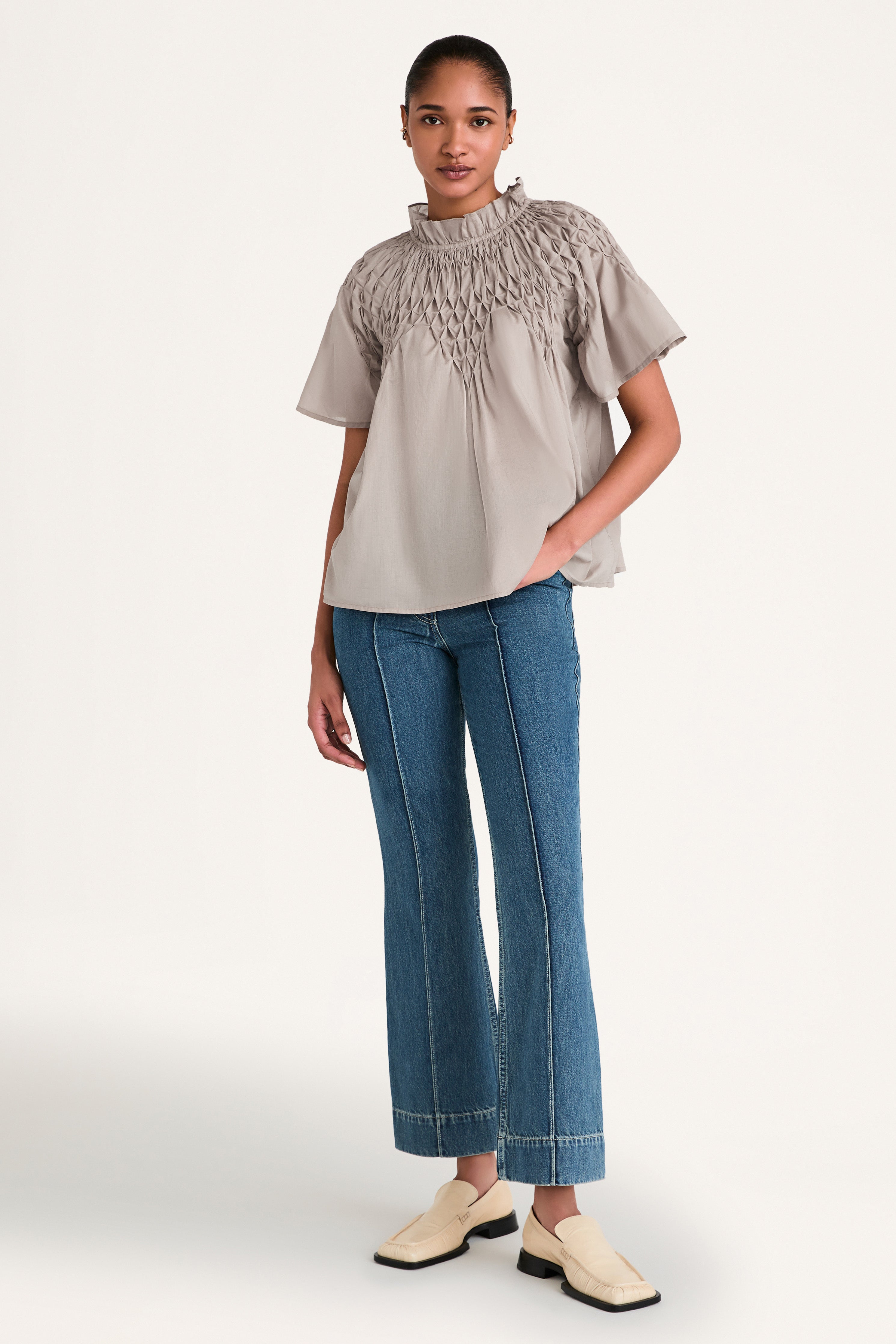 Bejart Top in Light Taupe