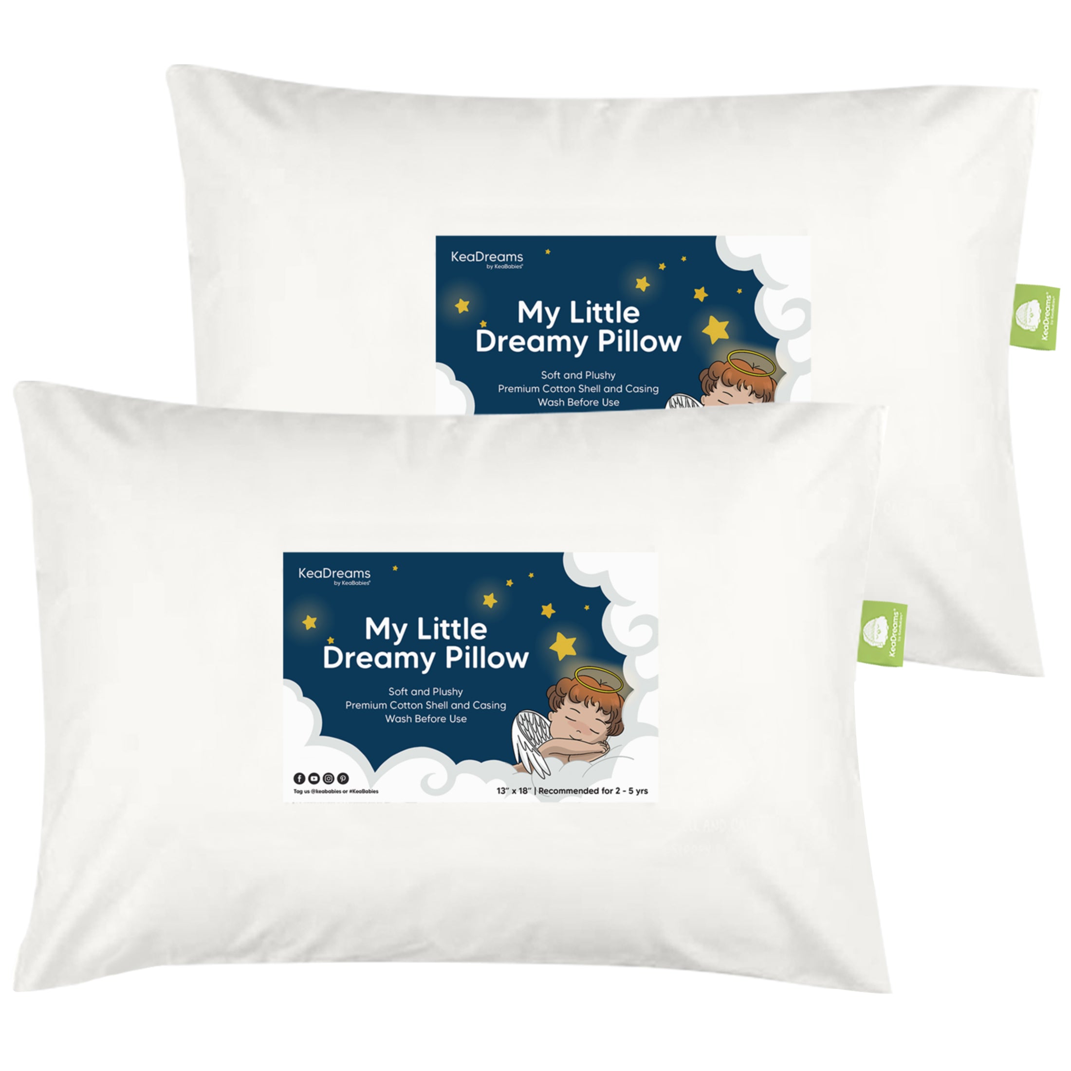 2-Pack Toddler Pillows