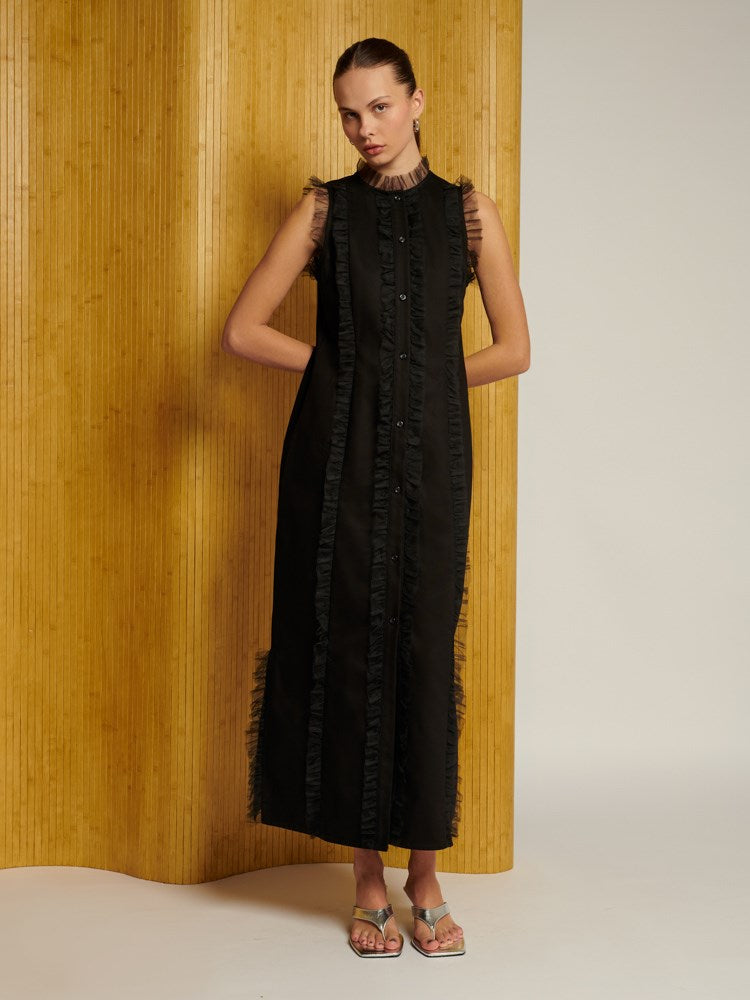 Nessa Ruffle Midi Dress