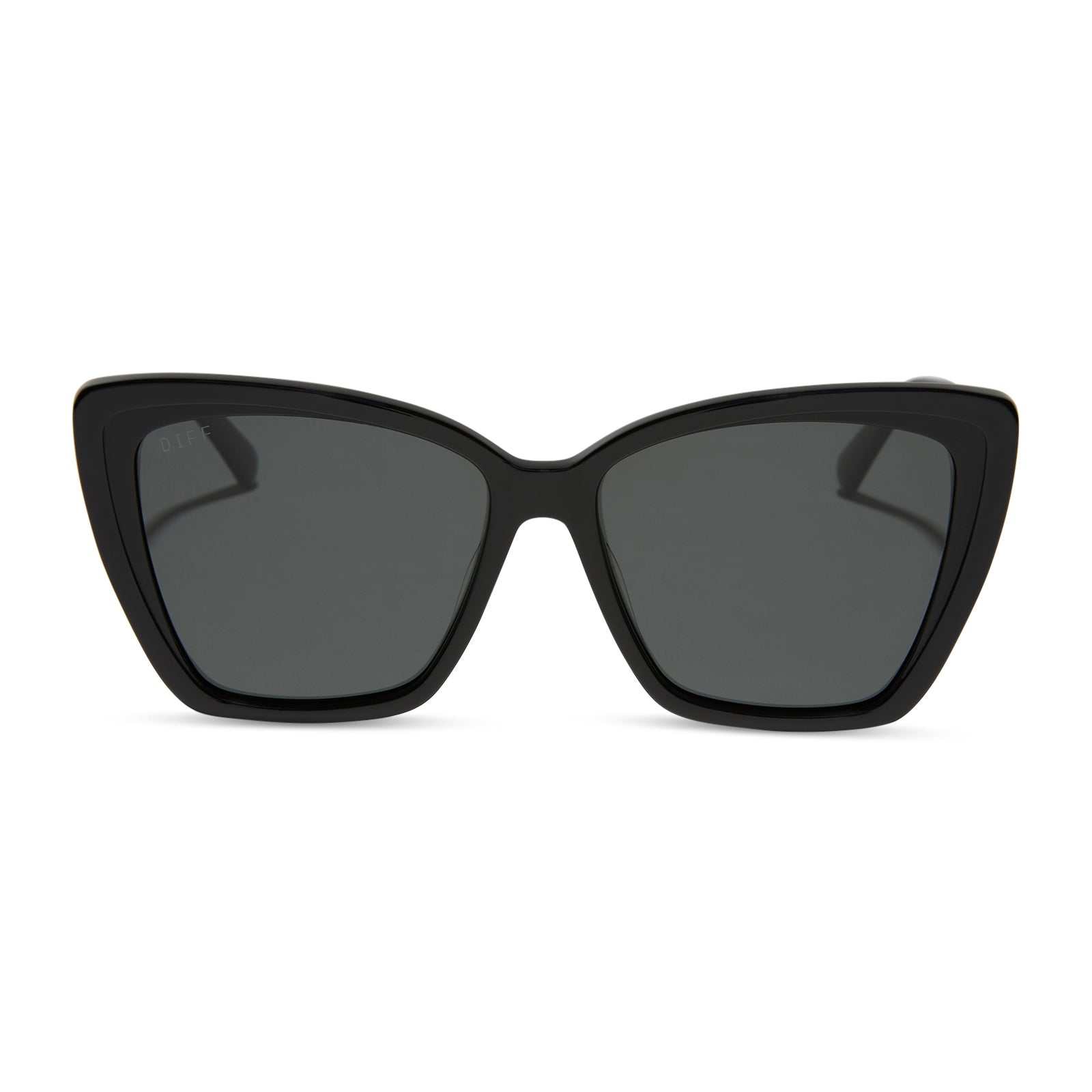 BECKY II - BLACK + DARK SMOKE POLARIZED SUNGLASSES